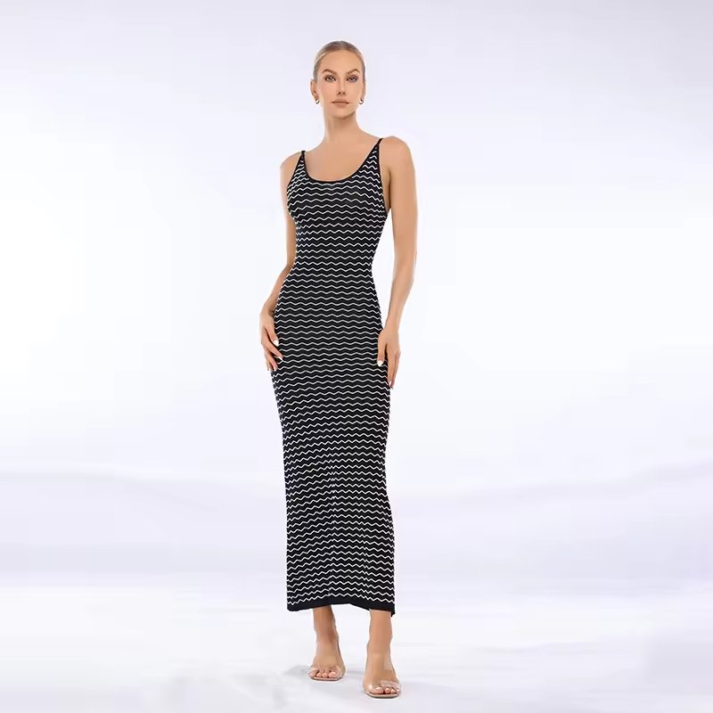 Woolen Camisole Sexy Slim Fit Backless Knitted Weave Loose - Image 3