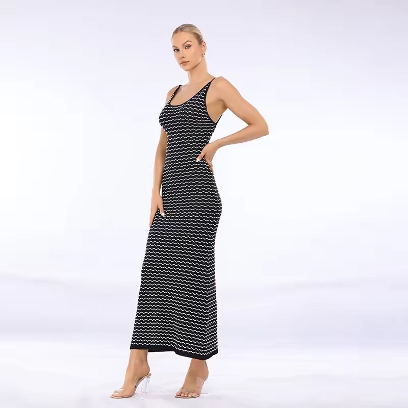 Woolen Camisole Sexy Slim Fit Backless Knitted Weave Loose - Image 2