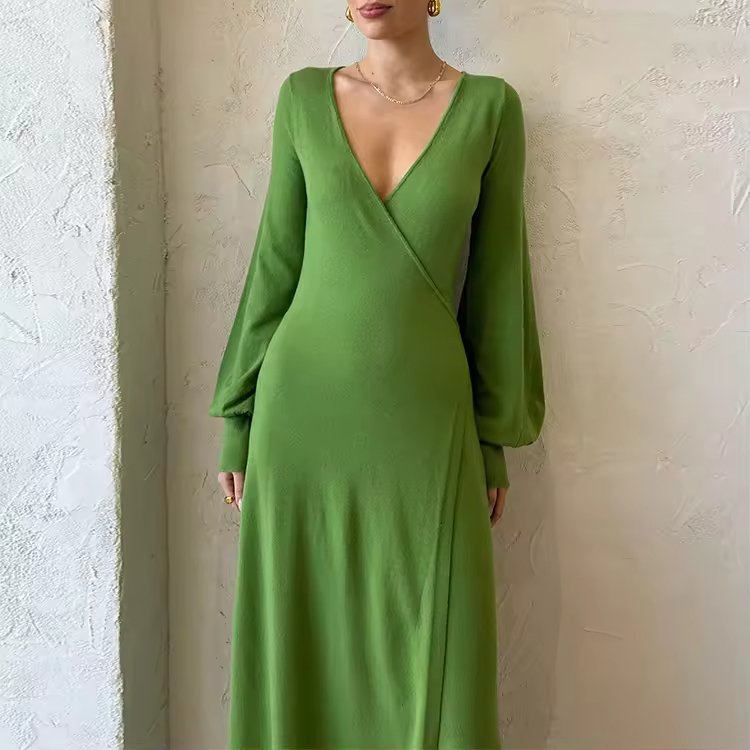 Women Elegant Sweater Knit Women's Dress